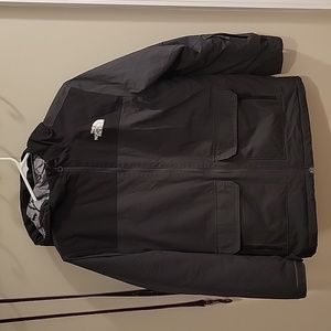 The North Face black hooded jacket
